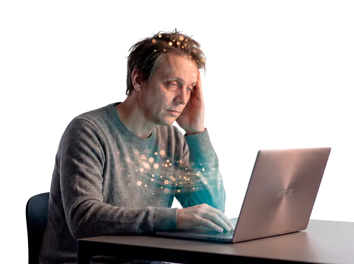 Fuga de Qi por estrés mental y exceso de pensamiento